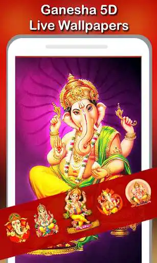 Play 5D Ganesh Live Wallpaper as an online game 5D Ganesh Live Wallpaper with UptoPlay