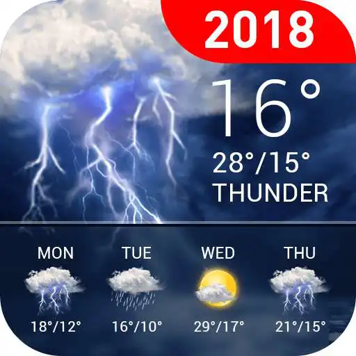 Free play online 6-Day weather widget&Forecast  APK