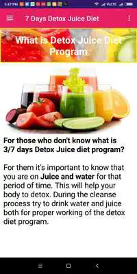 Play 7 Day Detox Juice Diet - Fat Burning Juice Recipe