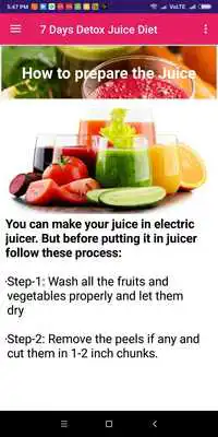 Play 7 Day Detox Juice Diet - Fat Burning Juice Recipe