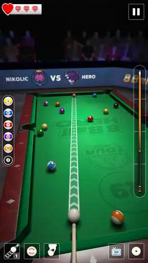 Play 8 Ball Hero as an online game 8 Ball Hero with UptoPlay