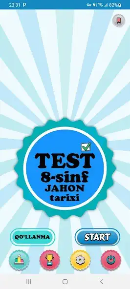 Play 8-sinf Jahon tarixi. Umumiy testlar  and enjoy 8-sinf Jahon tarixi. Umumiy testlar with UptoPlay