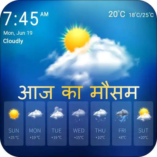 Free play online Aaj Ke Mausam Ki Jankari : Live Weather Forecast APK