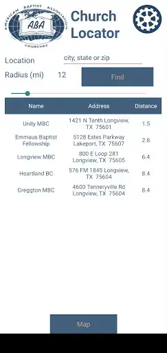 Play ABA Church Locator App  and enjoy ABA Church Locator App with UptoPlay