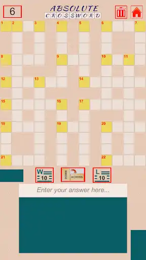 Play Absolute Crossword as an online game Absolute Crossword with UptoPlay