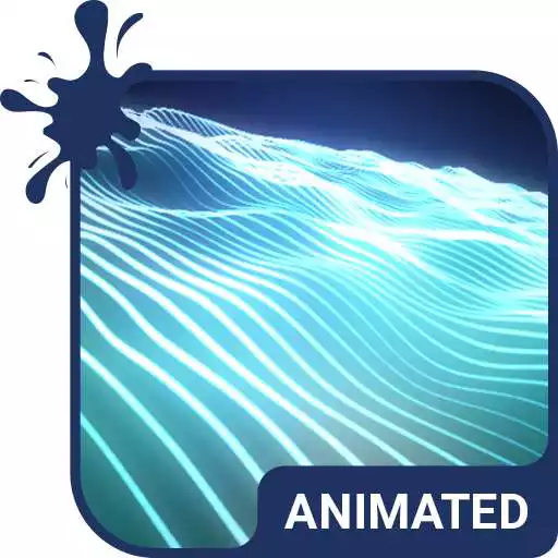 Play Abstract Blue Animated Keyboard + Live Wallpaper APK