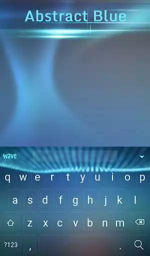 Play Abstract Blue Animated Keyboard + Live Wallpaper as an online game Abstract Blue Animated Keyboard + Live Wallpaper with UptoPlay