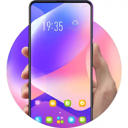 Play Abstract Colorful transparent glass texture theme APK