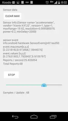 Play Accelerometer Sensor Data