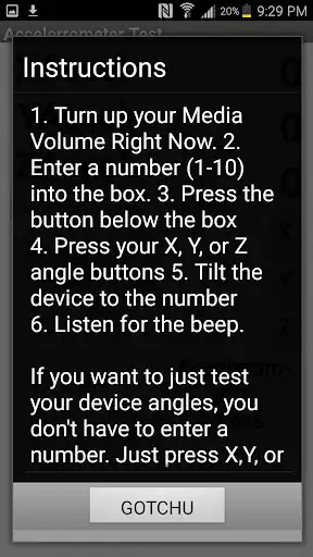 Play Accelerometer Test  and enjoy Accelerometer Test with UptoPlay