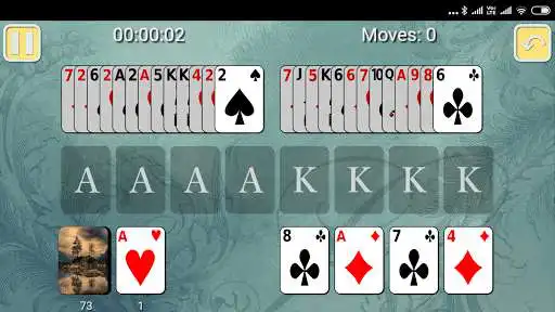 Play Aces and Kings Solitaire as an online game Aces and Kings Solitaire with UptoPlay