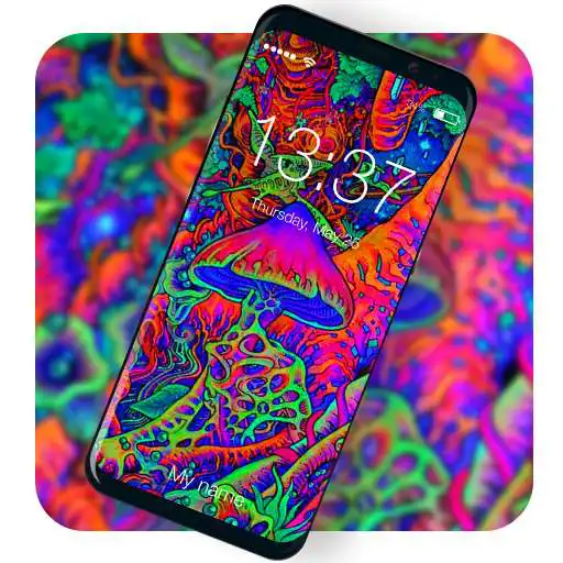 Play Acid Mushrooms Art Lock Screen APK