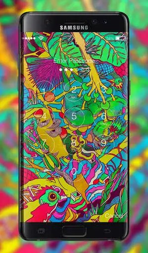 Play Acid Mushrooms Art Lock Screen as an online game Acid Mushrooms Art Lock Screen with UptoPlay