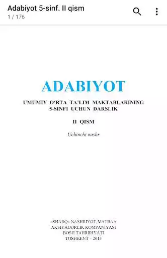 Play Adabiyot 5-sinf. 2 qism