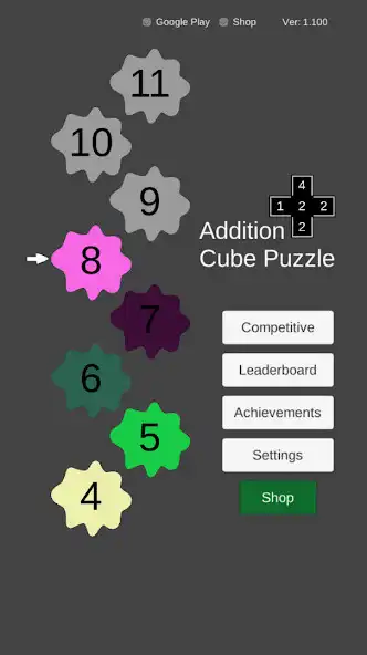 Play Addition Cube Puzzle  and enjoy Addition Cube Puzzle with UptoPlay