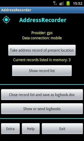 Play AddressRecorder  and enjoy AddressRecorder with UptoPlay