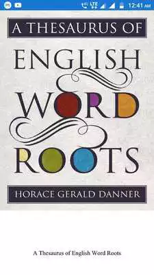 Play A Dictionary Of English Word Roots.