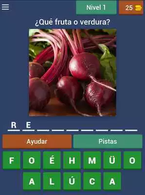 Play Adivina! Frutas y vegetales