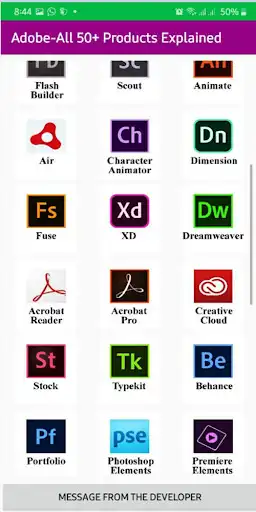 Play Adobe 50+ Products Explained as an online game Adobe 50+ Products Explained with UptoPlay