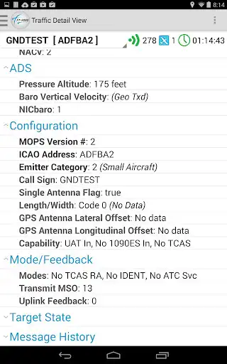 Play ADS-B Tester as an online game ADS-B Tester with UptoPlay