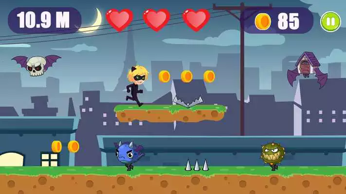 Play Adventures Cat Noir Runner Dash Rush World