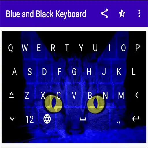 Play Aesthetic Black Blue Keyboard APK