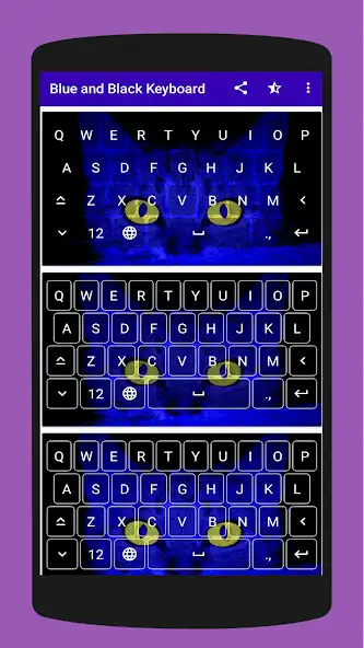 Play Aesthetic Black Blue Keyboard  and enjoy Aesthetic Black Blue Keyboard with UptoPlay