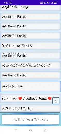 Aesthetic Fonts - Cool Font Generator online game with UptoPlay