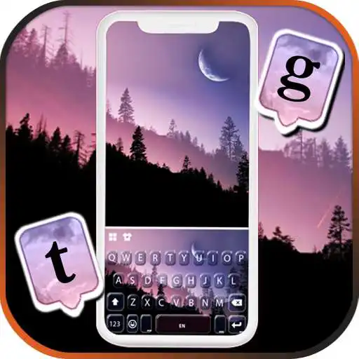 Play Aesthetic Mountain Keyboard Background APK