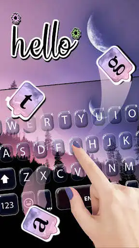 Play Aesthetic Mountain Keyboard Background as an online game Aesthetic Mountain Keyboard Background with UptoPlay