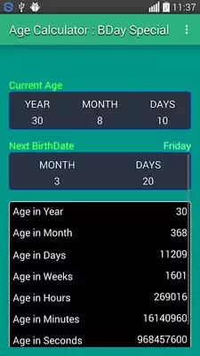 Play Age Calculator : BDay Special