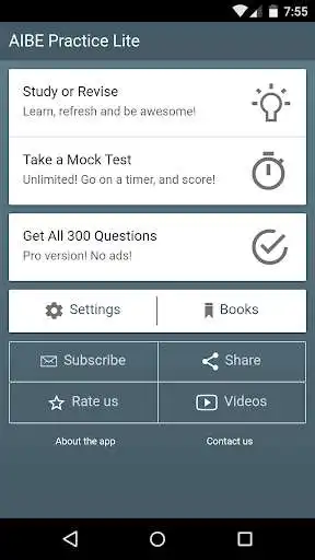 Play AIBE Practice Exams Lite  and enjoy AIBE Practice Exams Lite with UptoPlay