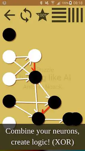 Play AI Puzzle, a neuron puzzle quiz!