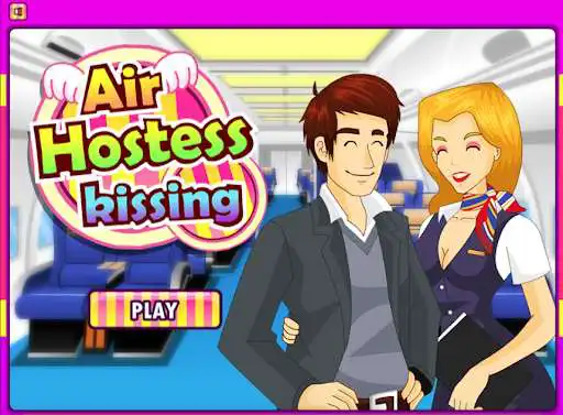 Play Air Hostess Kissing - Kiss games for girls  and enjoy Air Hostess Kissing - Kiss games for girls with UptoPlay