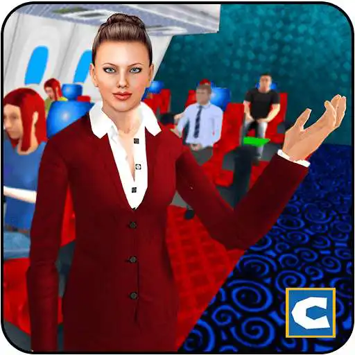 Free play online Airplane Modern Attendant: Air hostess Simulator  APK