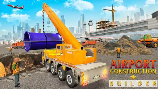 Play Airport Construction Builder as an online game Airport Construction Builder with UptoPlay