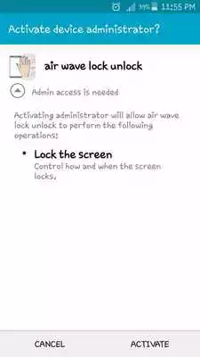 Play airwave lock/unlock