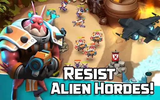 Play Alien Creeps - Tower Defense as an online game Alien Creeps - Tower Defense with UptoPlay