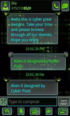 Play ALIEN X GO SMS Pro