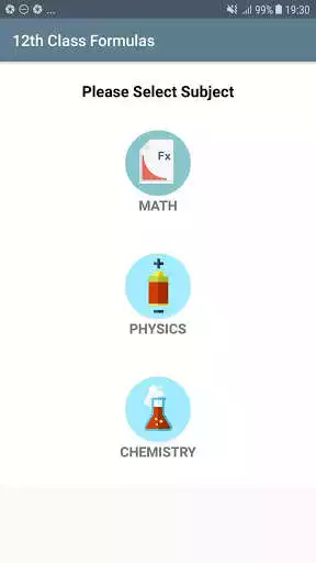 Play All formula (Math,Physics,Chemistry) for 11th 12th