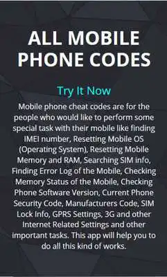 Play All Mobile Phone Codes