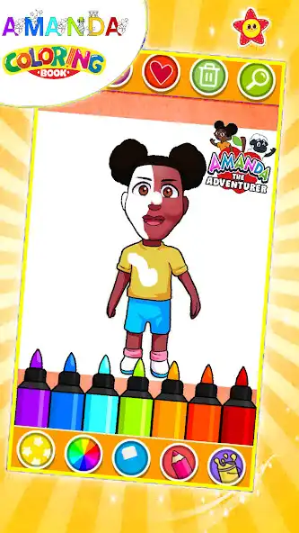 Play Amanda The Adventurer coloring  and enjoy Amanda The Adventurer coloring with UptoPlay