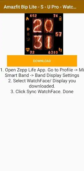 Play Amazfit Bip Lite / S Watchface as an online game Amazfit Bip Lite / S Watchface with UptoPlay