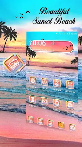 Play Amazing Beach Sunset Theme  and enjoy Amazing Beach Sunset Theme with UptoPlay