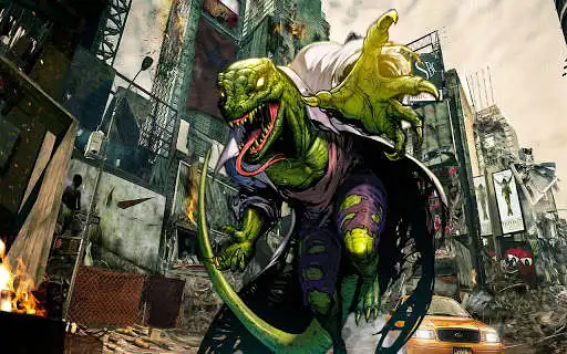 Play Amazing Lizardman City Rampage Monster Simulation as an online game Amazing Lizardman City Rampage Monster Simulation with UptoPlay