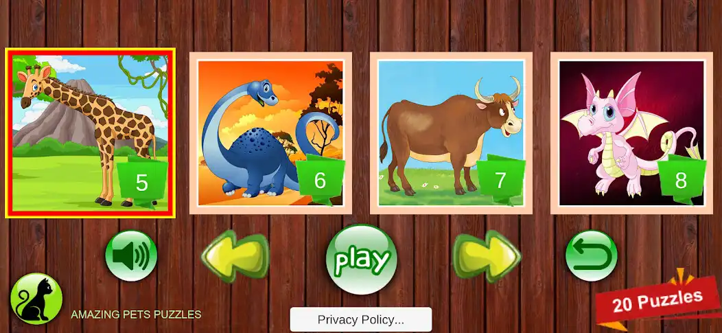 Play Amazing Pets Puzzles as an online game Amazing Pets Puzzles with UptoPlay