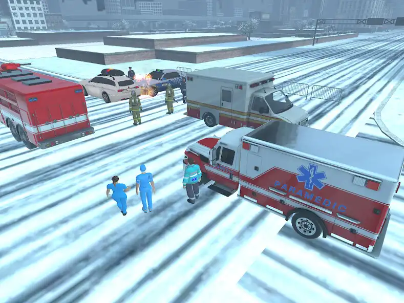 Play Ambulance Emergency 911 Sim as an online game Ambulance Emergency 911 Sim with UptoPlay