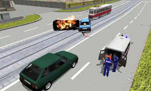 Play Ambulance Simulator 3D as an online game Ambulance Simulator 3D with UptoPlay