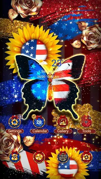 Play America Glitter - Wallpaper  and enjoy America Glitter - Wallpaper with UptoPlay