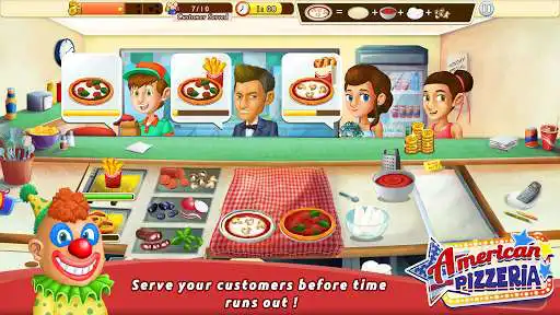 Play American Pizzeria Cooking Game as an online game American Pizzeria Cooking Game with UptoPlay